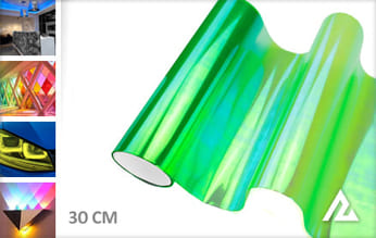 Flipflop groen koplamp folie