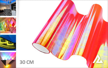 Flipflop rood koplamp folie