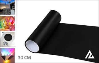 Mat zwart koplamp folie
